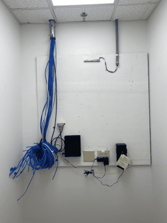 Same wall, before we started.