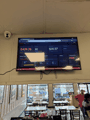 Indoor digital menu board, content verified live.